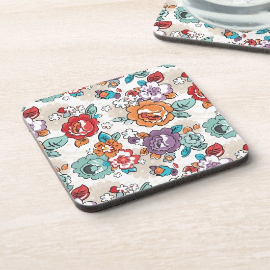 Abstract Elegance floreel patroon 5 Onderzetter (Linkerzijde)