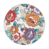 Abstract Elegance floreel patroon 5 Snijplank (Voorkant)