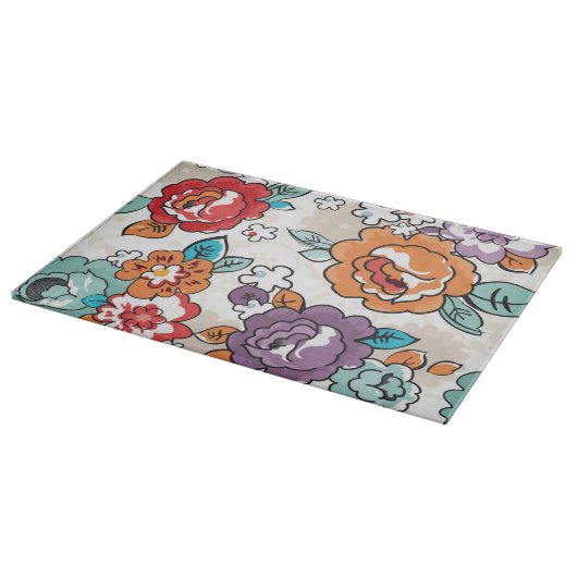 Abstract Elegance floreel patroon 5 Snijplank (Hoek)