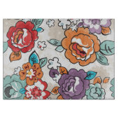 Abstract Elegance floreel patroon 5 Snijplank (Voorkant)