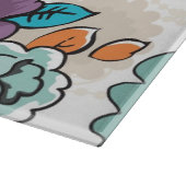 Abstract Elegance floreel patroon 5 Snijplank (Hoek)