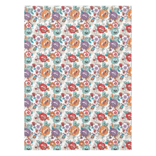 Abstract Elegance floreel patroon 5 Tafelkleed (Voorkant)