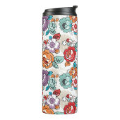 Abstract Elegance floreel patroon 5 Thermosbeker (Gedraaid links)