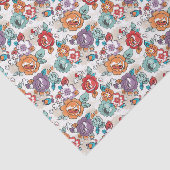 Abstract Elegance floreel patroon 5 Tissuepapier (Detail)