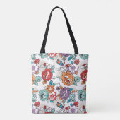 Abstract Elegance floreel patroon 5 Tote Bag (Achterkant)
