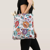 Abstract Elegance floreel patroon 5 Tote Bag (Dichtbij)