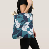Abstract elegance pattern with floral background.  tote bag (Dichtbij)