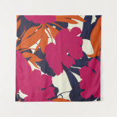 Abstract elegance pattern with floral background. wandkleed (Voorkant (horizontaal))