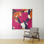 Abstract elegance pattern with floral background. wandkleed (In Situ (horizontaal))