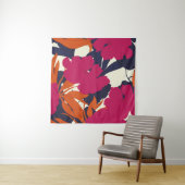 Abstract elegance pattern with floral background. wandkleed (In situ)