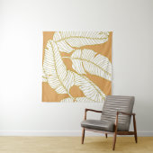 Abstract elegance pattern with floral illustration wandkleed (In Situ (horizontaal))