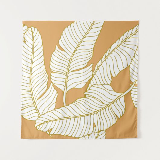 Abstract elegance pattern with floral illustration wandkleed (Voorkant)