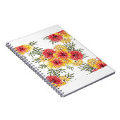 Abstract elegance seamless pattern with floral bac notitieboek (Rechterzijde)
