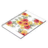 Abstract elegance seamless pattern with floral bac notitieboek (Linkerzijde)