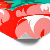 Abstract elegance seamless pattern with floral bac poster (Hoek)