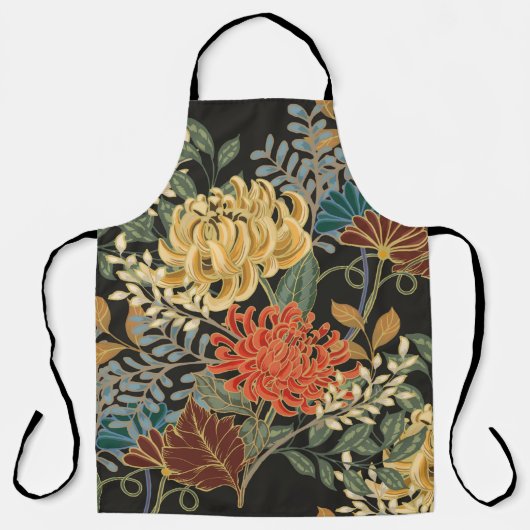 Abstract elegance seamless pattern with floral bac schort (Voorkant)