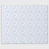 Abstract Elegant Blue Paint Brushstrokes Spots Cadeaupapier (Vlak)