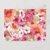 Abstract Elegant Floral design Briefkaart (Voorkant)