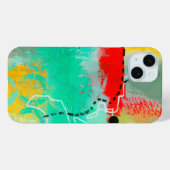 Abstract Elegant gemengd Kleurrijk schilderpatroon Case-Mate iPhone Case (Achterkant (horizontaal))