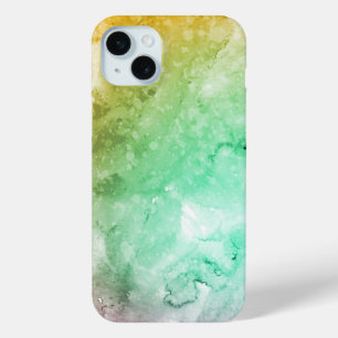 Abstract Elegant gemengd Kleurrijk schilderpatroon iPhone 15 Mini Hoesje