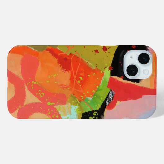 Abstract Elegant gemengd Kleurrijk schilderpatroon Case-Mate iPhone Case (Achterkant (horizontaal))