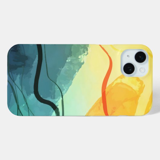 Abstract Elegant gemengd Kleurrijk schilderpatroon Case-Mate iPhone Case (Achterkant (horizontaal))