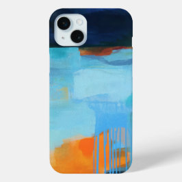 Abstract Elegant gemengd Kleurrijk schilderpatroon iPhone 15 Mini Hoesje