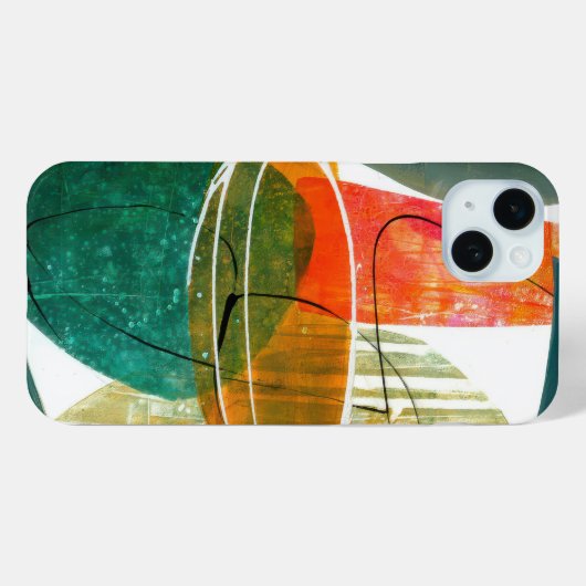 Abstract Elegant gemengd Kleurrijk schilderpatroon Case-Mate iPhone Case (Achterkant (horizontaal))