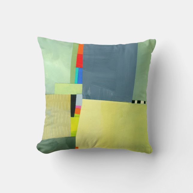 Abstract Elegant gemengd Kleurrijk schilderpatroon Kussen (Voorkant)