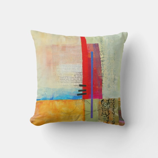 Abstract Elegant gemengd Kleurrijk schilderpatroon Kussen (Voorkant)