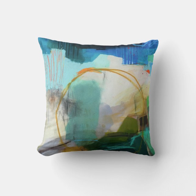 Abstract Elegant gemengd Kleurrijk schilderpatroon Kussen (Voorkant)