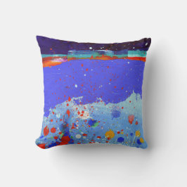 Abstract Elegant gemengd Kleurrijk schilderpatroon Kussen