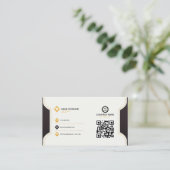 Abstract Elegant Luxury Business Kaart Visitekaartje (Staand voorkant)