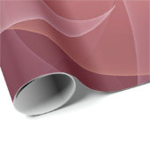 Abstract Elegant Modern Wine Red Fractal Art Cadeaupapier (Rol Hoek)