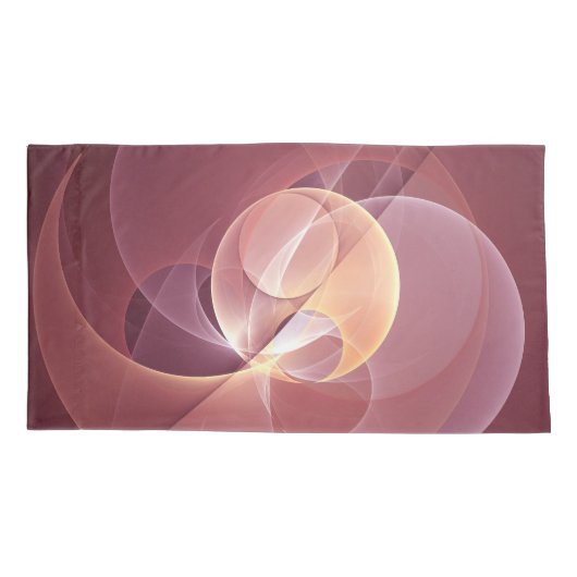 Abstract Elegant Modern Wine Red Fractal Art Kussensloop (Achterkant)
