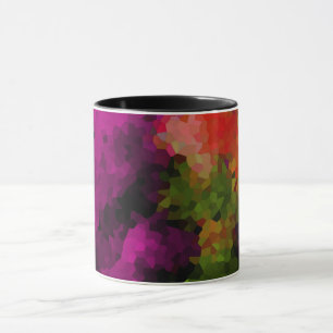 Abstract, elegant, mozaïek, mozaïekpatroon, krista mok