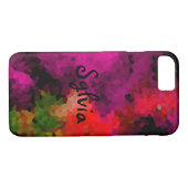 Abstract, elegant, mozaïekpatroon, mozaïekpatroon, Case-Mate iPhone case (Achterkant (Horizontaal))