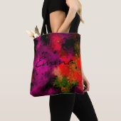 Abstract, elegant, mozaïekpatroon, mozaïekpatroon, tote bag (Dichtbij)