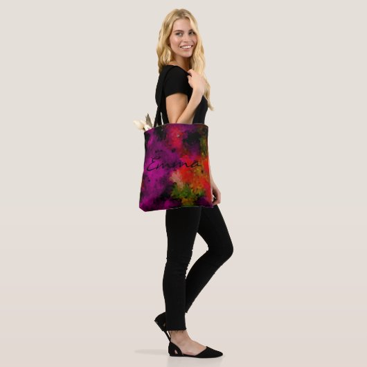 Abstract, elegant, mozaïekpatroon, mozaïekpatroon, tote bag (Op model)