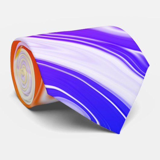 Abstract, elegant, retro, regenboog stropdas (Opgerold)