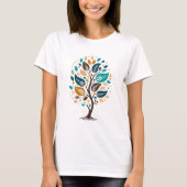 Abstract Elegant Tree Art Design T-shirt (Voorkant)