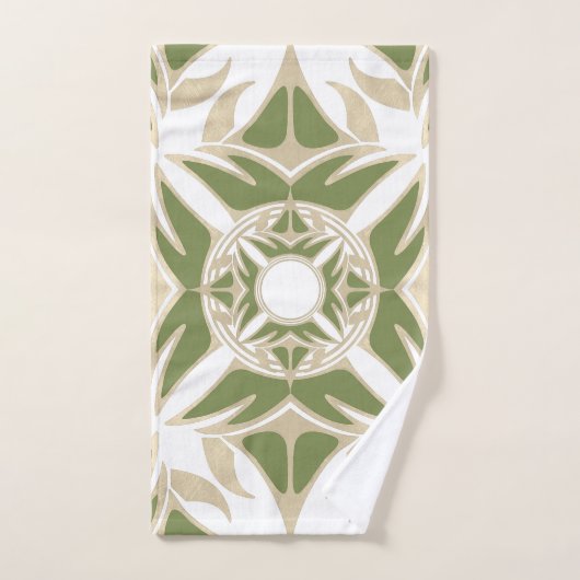 Abstract, elegant vormgegeven sierpatroon bad handdoek (Handdoek)