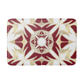 Abstract, elegant vormgegeven sierpatroon badmat
