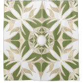 Abstract, elegant vormgegeven sierpatroon douchegordijn (Voorkant)