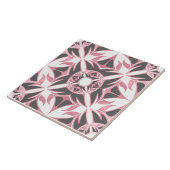 Abstract, elegant vormgegeven sierpatroon tegeltje (Zijkant)