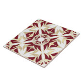 Abstract, elegant vormgegeven sierpatroon tegeltje (Zijkant)