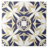 Abstract, elegant vormgegeven sierpatroon tegeltje (Voorkant)