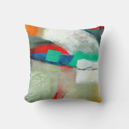 Abstract elegante gekleurde schilderijpatroon  kussen