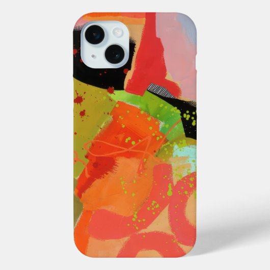 Abstract elegante gemengde kleurrijke schilderij p Case-Mate iPhone case (Achterkant)