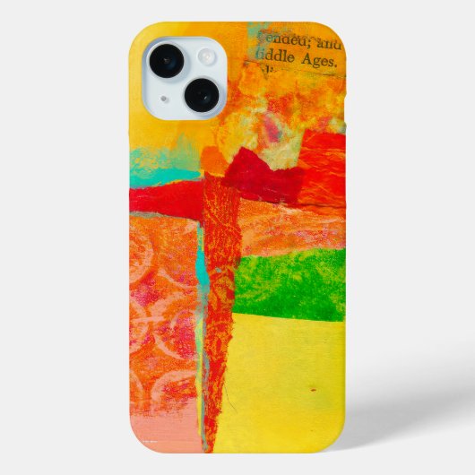 Abstract elegante gemengde kleurrijke schilderij p Case-Mate iPhone case (Achterkant)